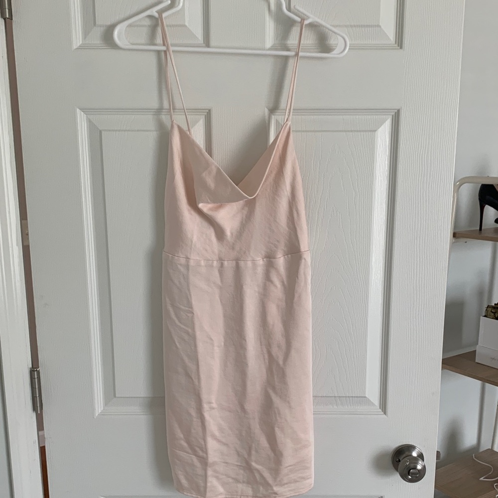 Light Pink Satin Dress